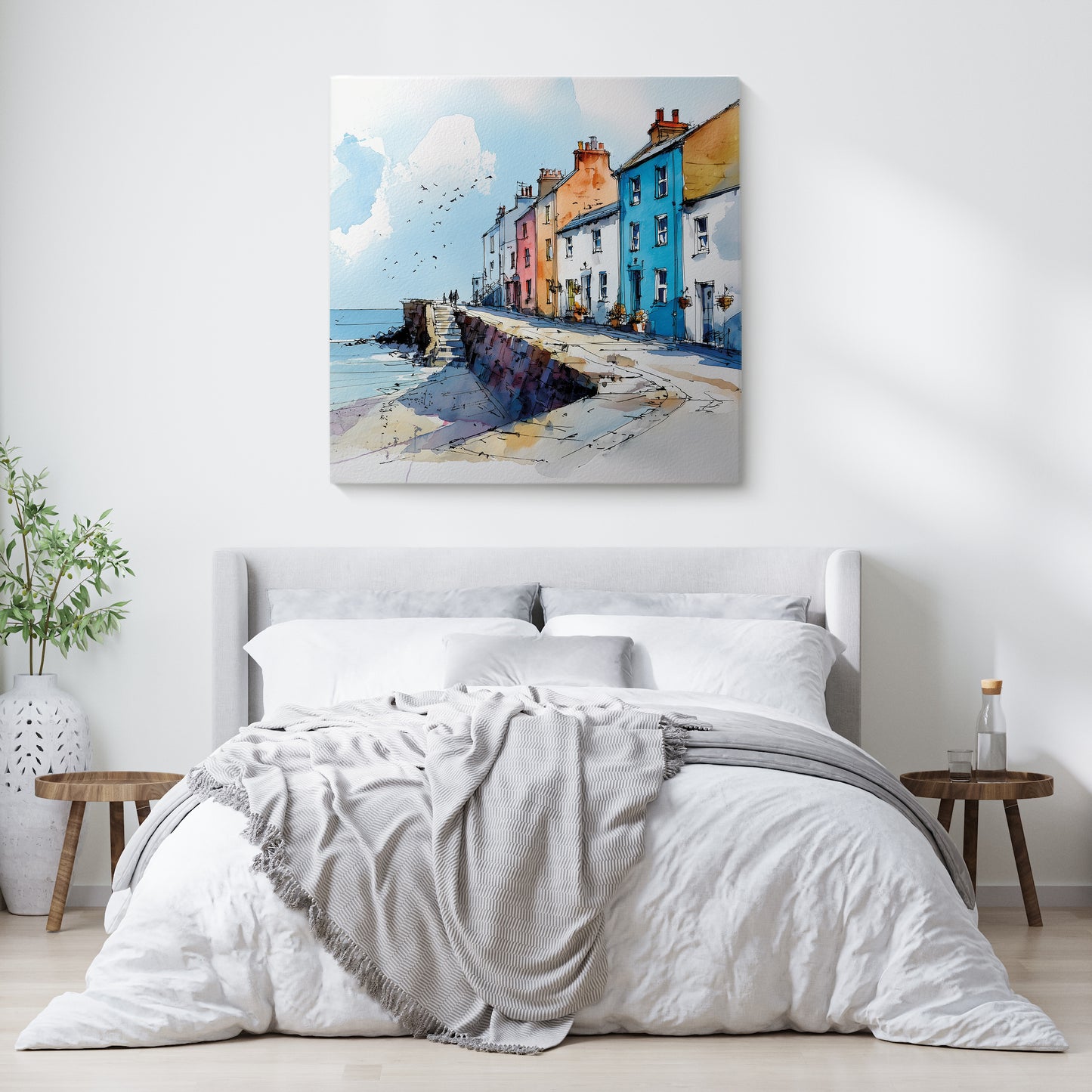 The Steps Down To The Sea - Canvas Print