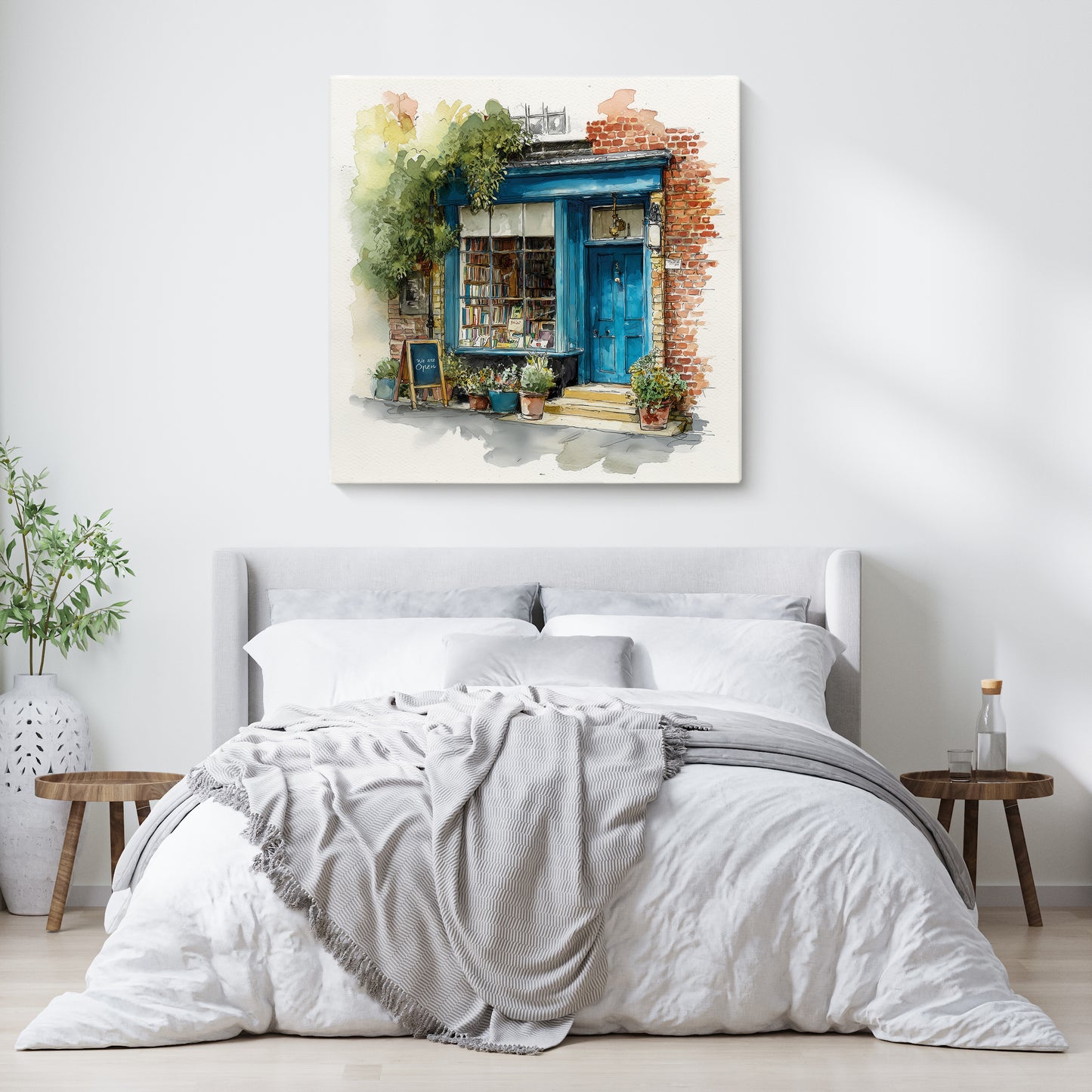 The Bookshop On Bramble Lane - Canvas Print