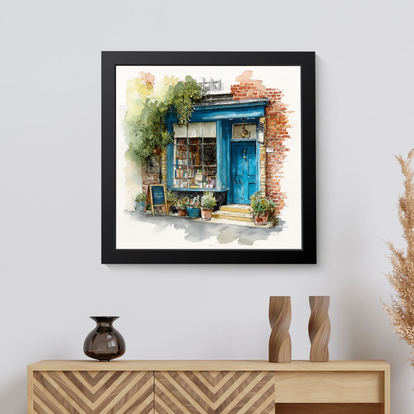 The Bookshop On Bramble Lane - Fine Art Print