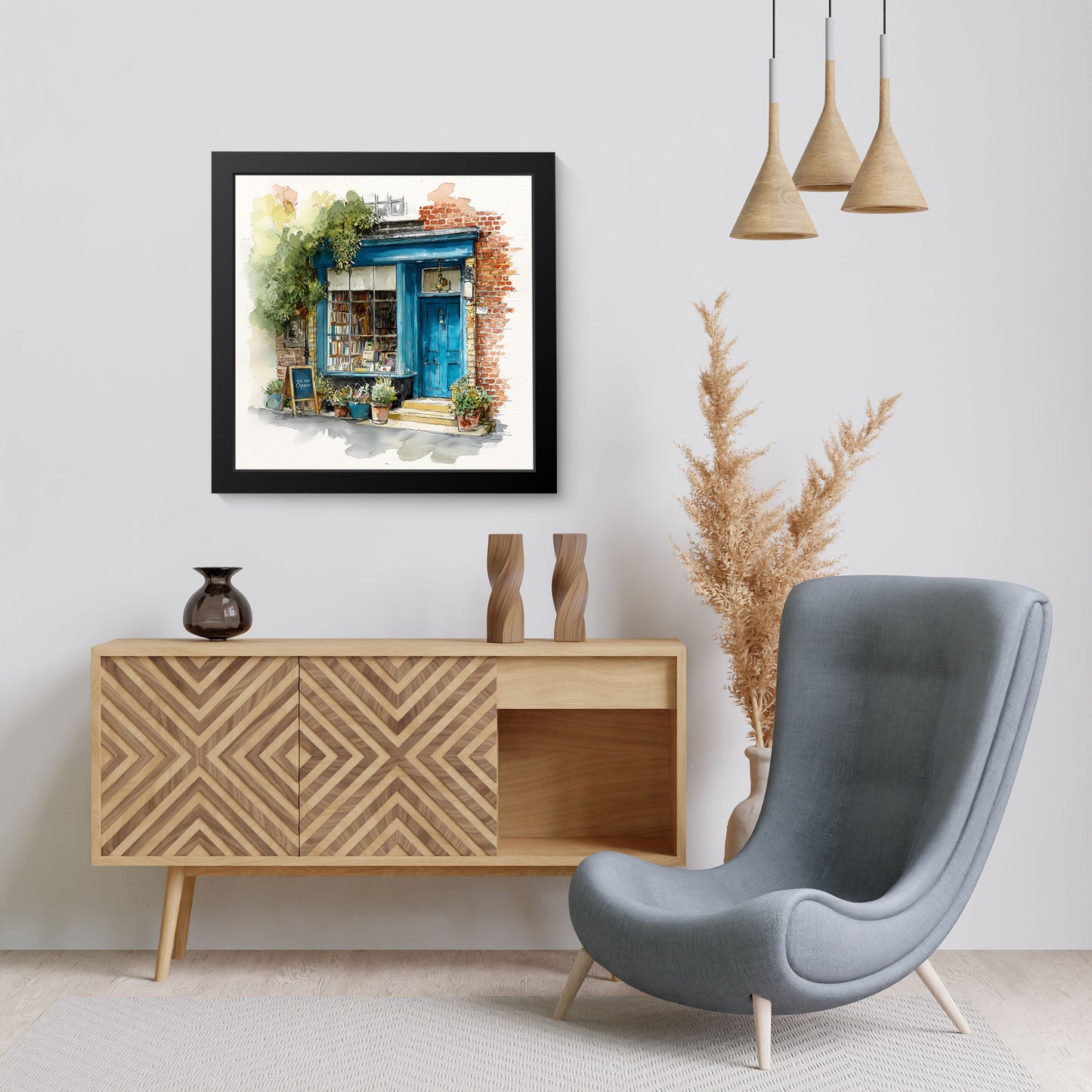 The Bookshop On Bramble Lane - Fine Art Print