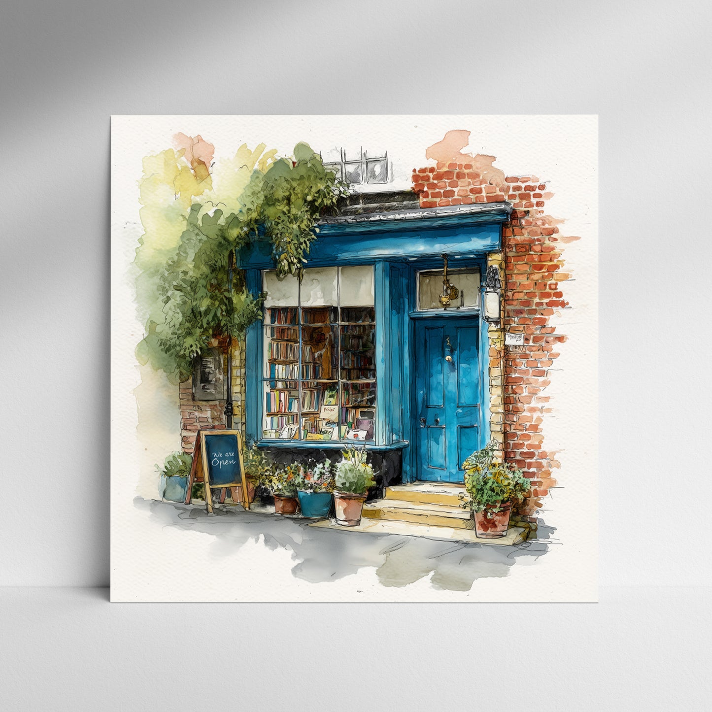 The Bookshop On Bramble Lane - Fine Art Print