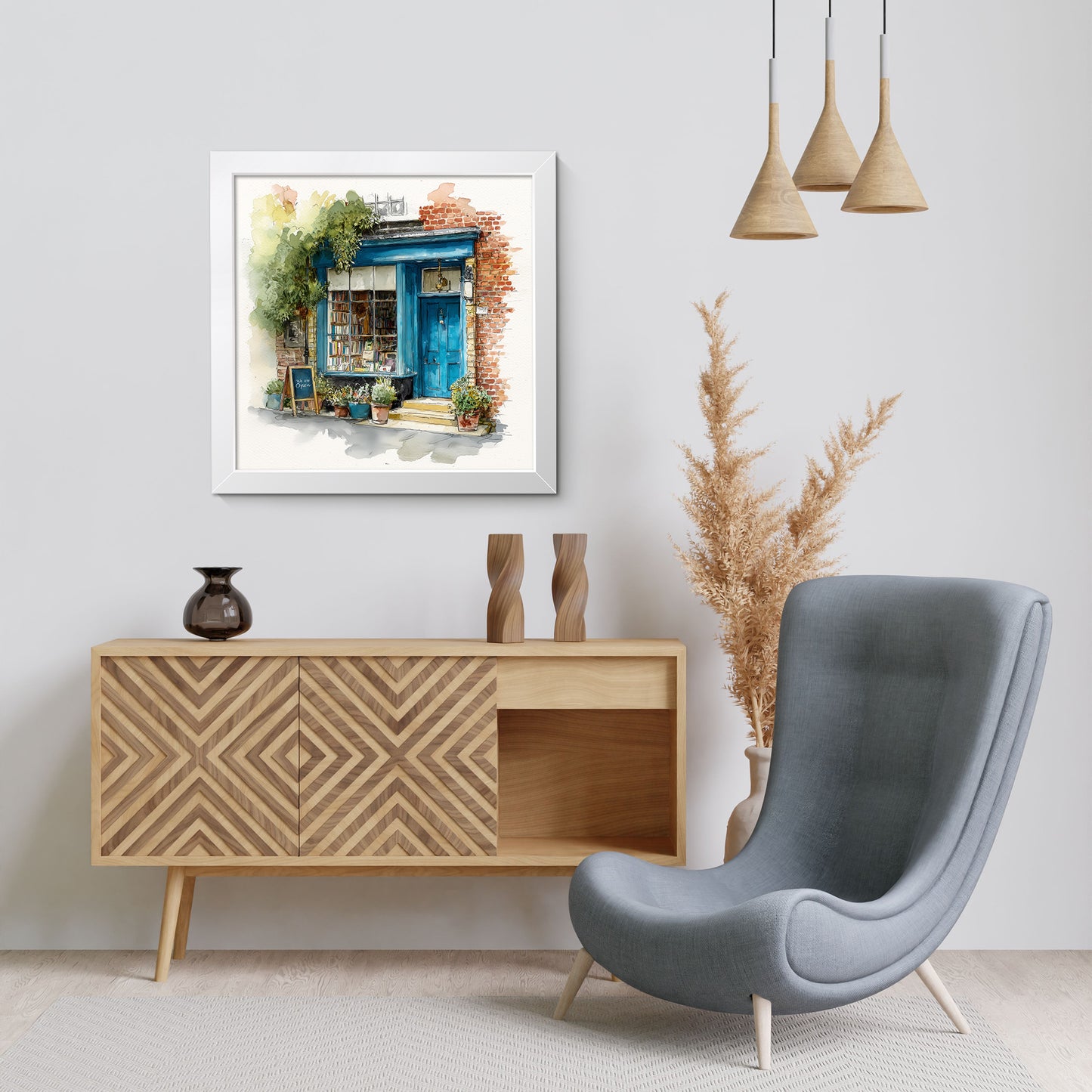 The Bookshop On Bramble Lane - Fine Art Print