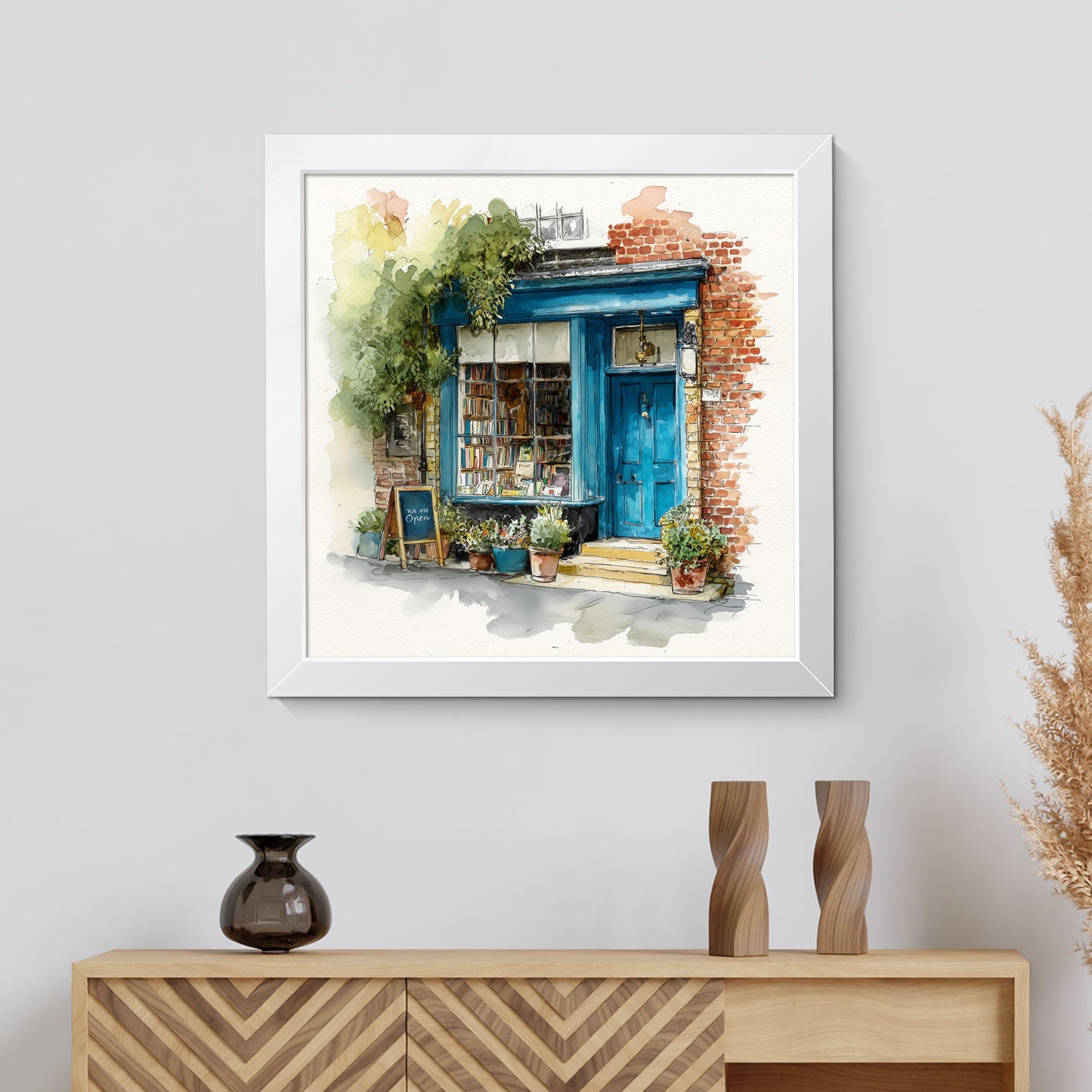 The Bookshop On Bramble Lane - Fine Art Print