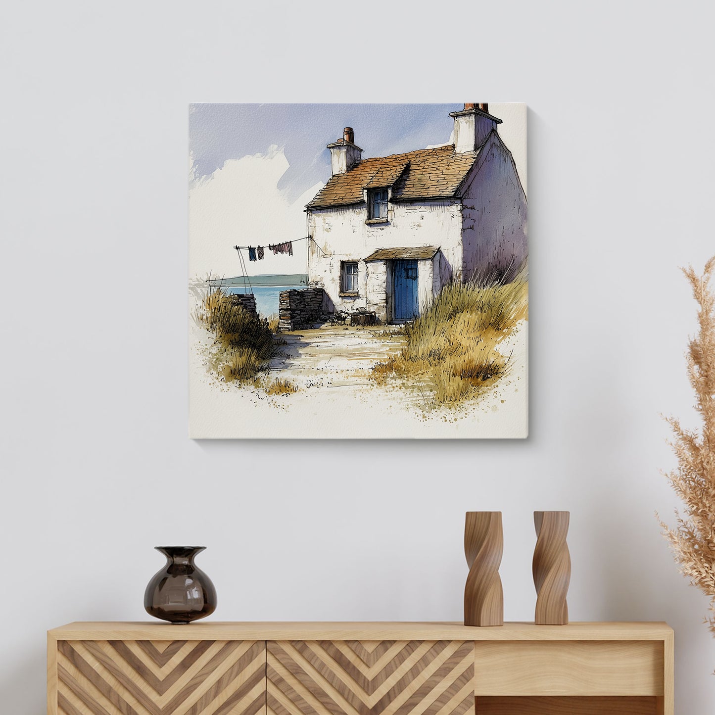 Washing On The Sea Breeze - Canvas Print