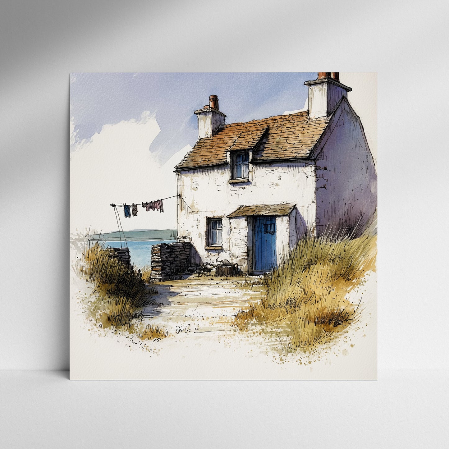 Washing On The Sea Breeze - Fine Art Print