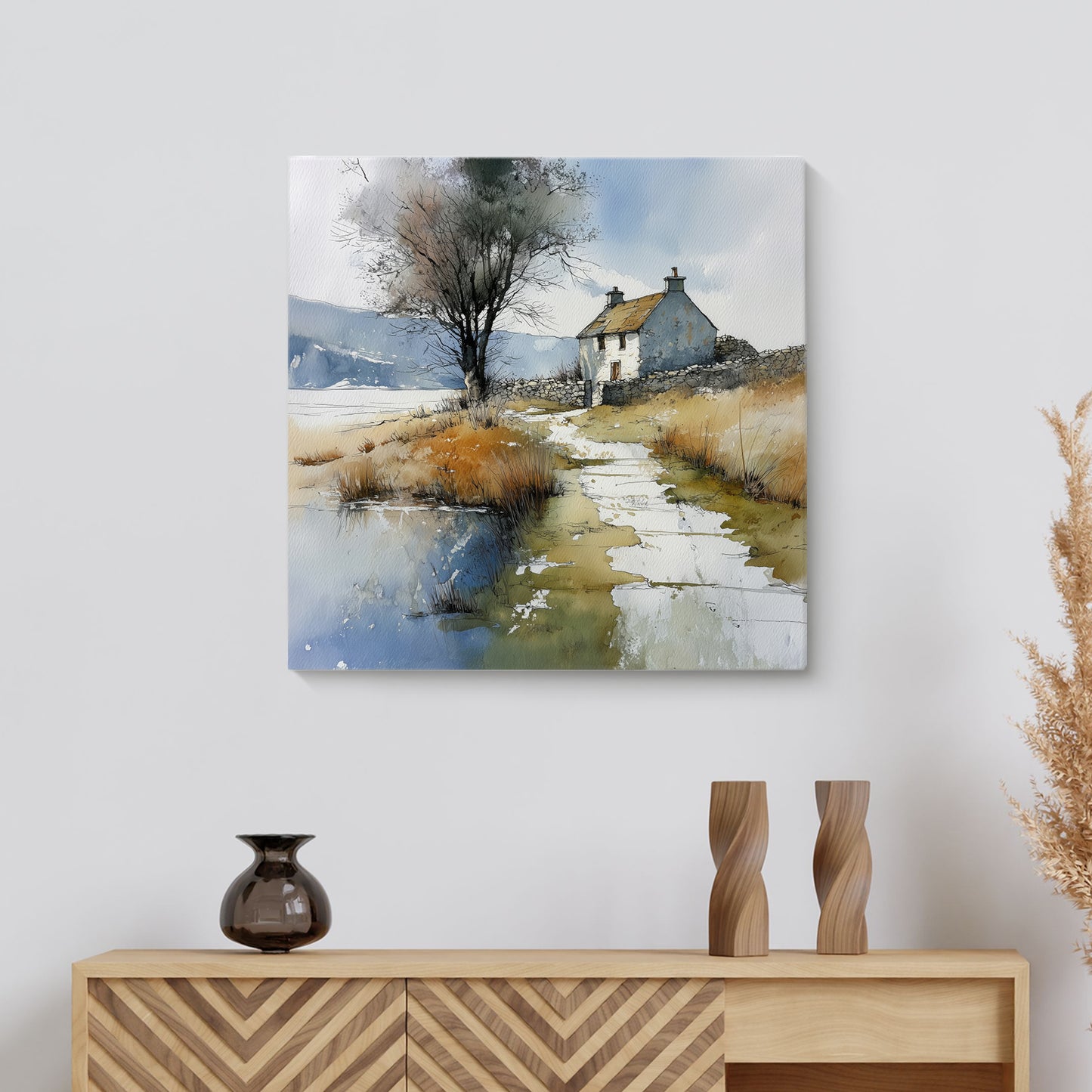 The Cottage Time Forgot - Canvas Print