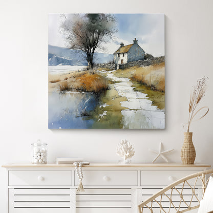 The Cottage Time Forgot - Canvas Print