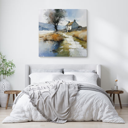The Cottage Time Forgot - Canvas Print