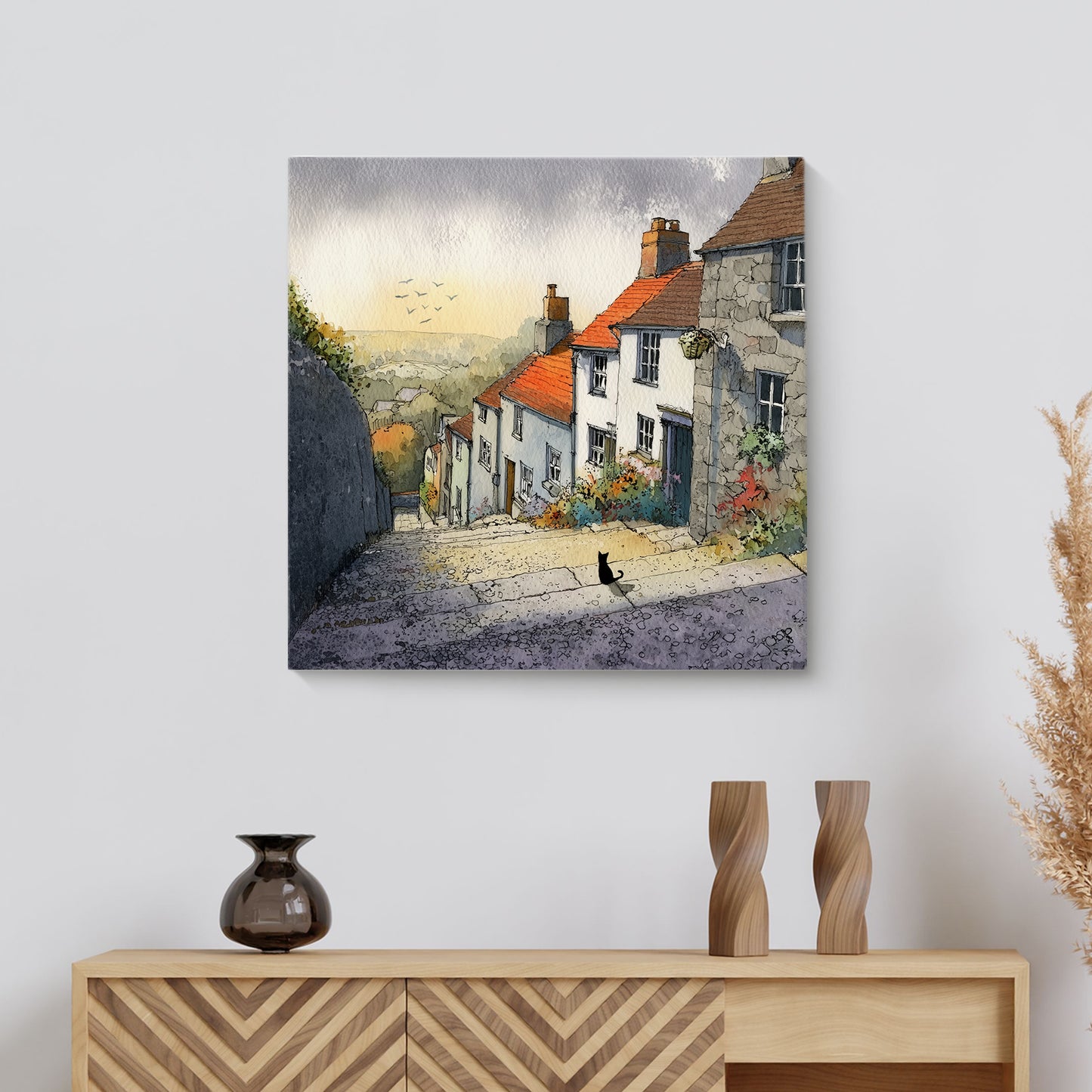 The Cat & The View - Canvas Print