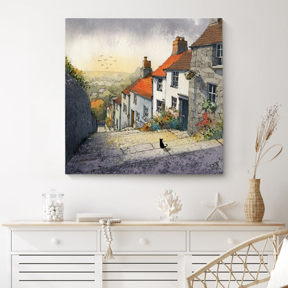 The Cat & The View - Canvas Print