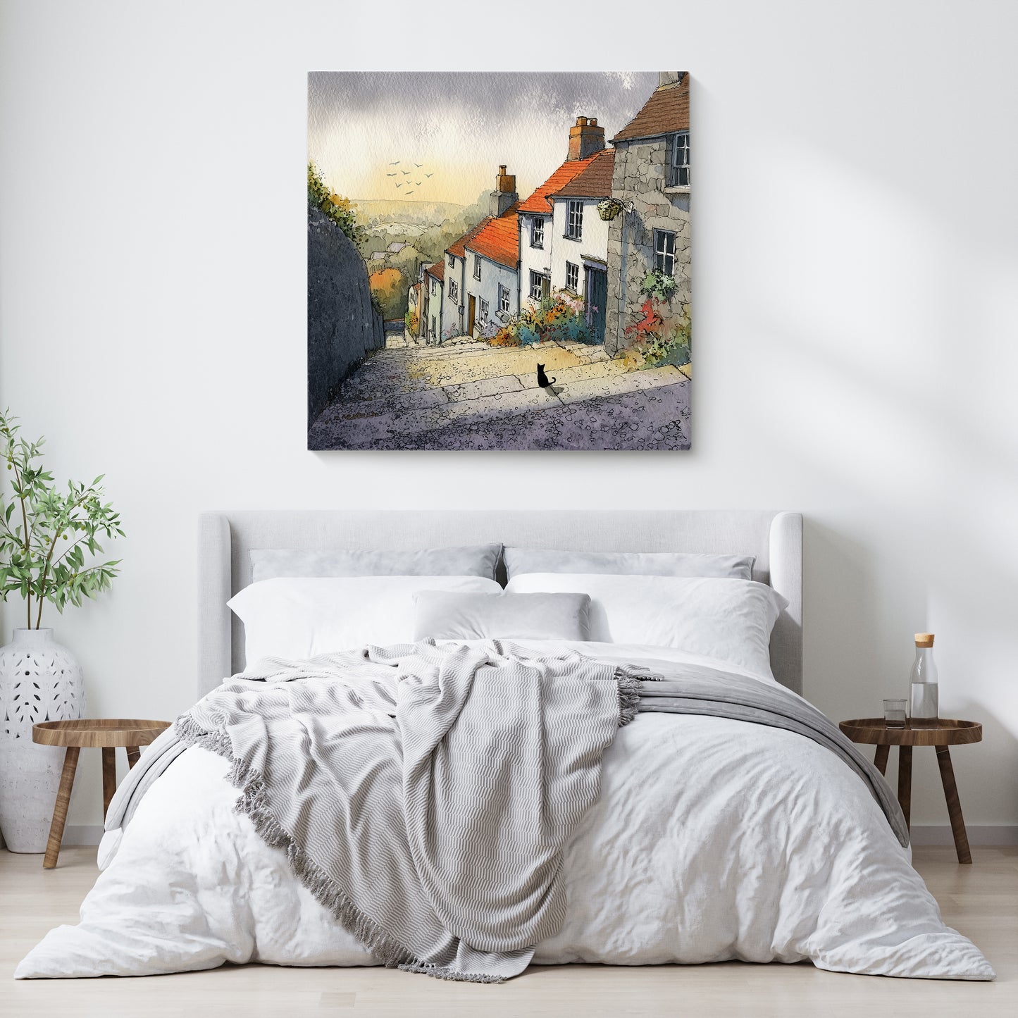 The Cat & The View - Canvas Print