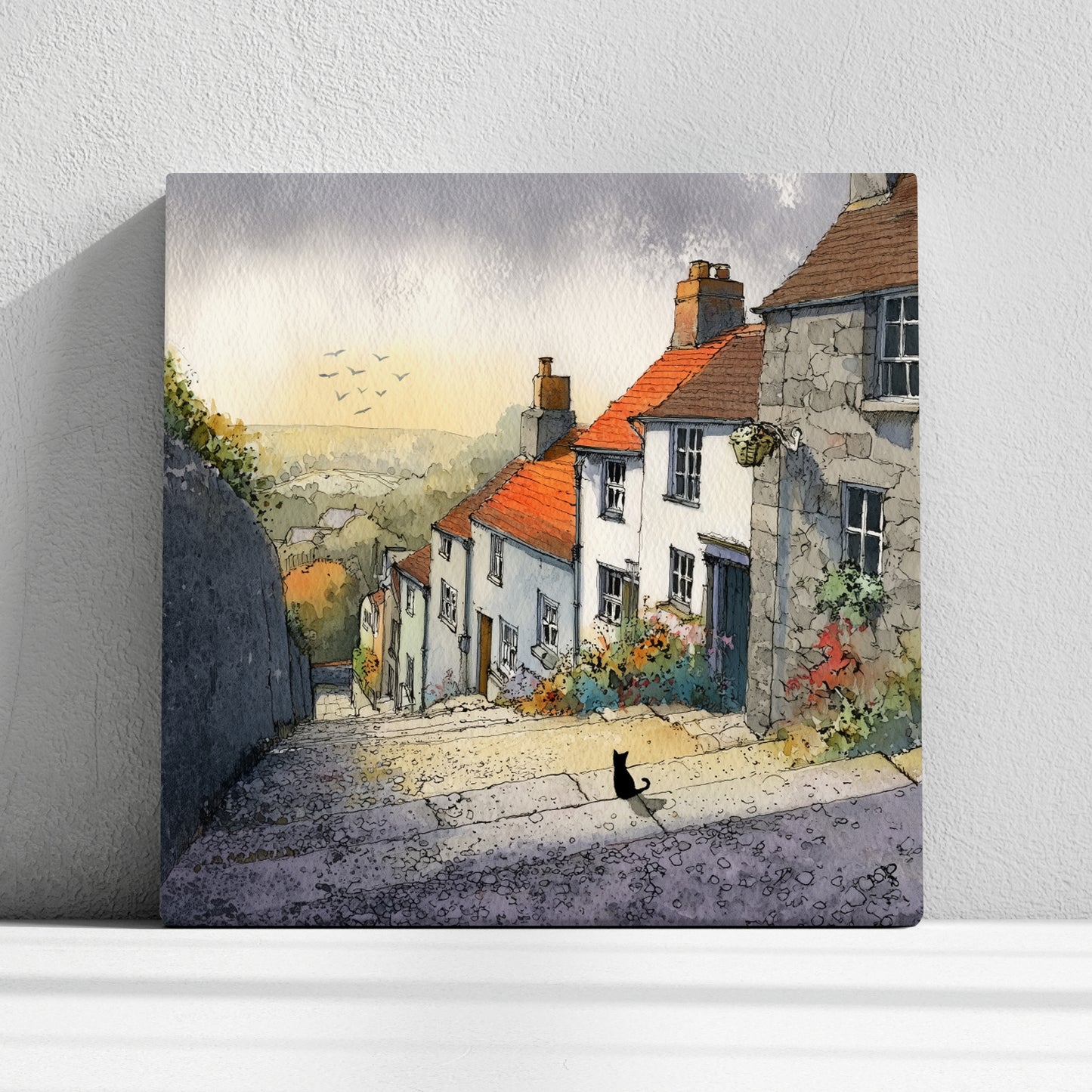 The Cat & The View - Canvas Print