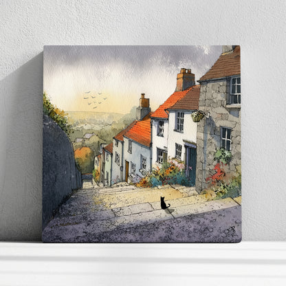 The Cat & The View - Canvas Print